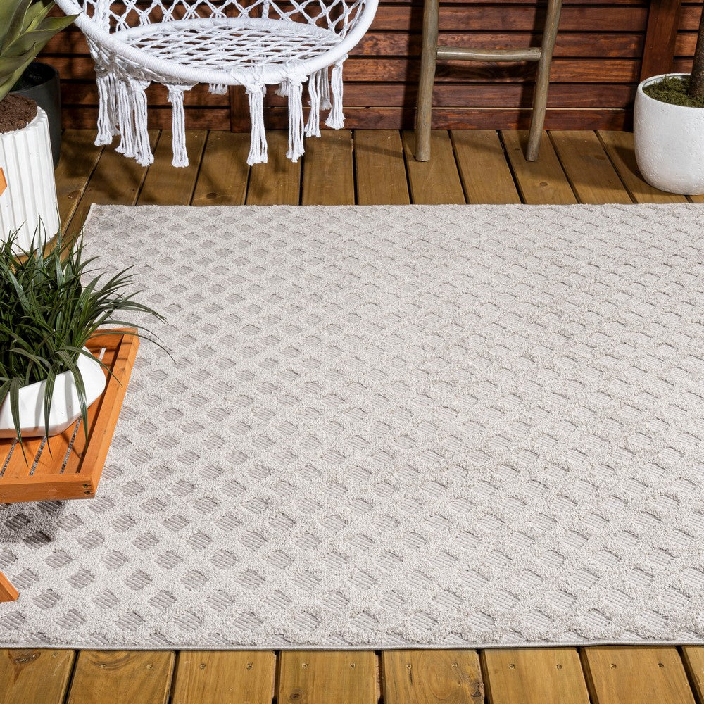 Castelo Rabat High-Low Pile Mini-Diamond Indoor/Outdoor Area Rug