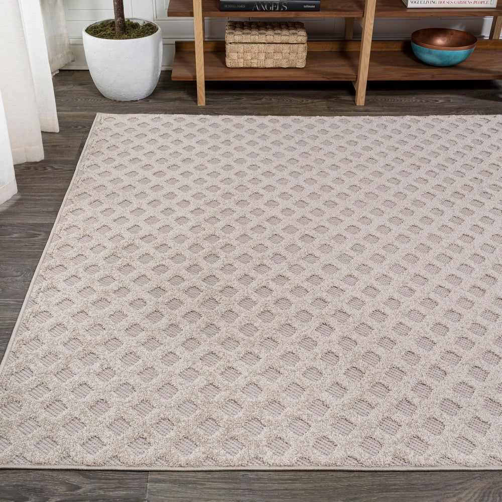 Castelo Rabat High-Low Pile Mini-Diamond Indoor/Outdoor Area Rug