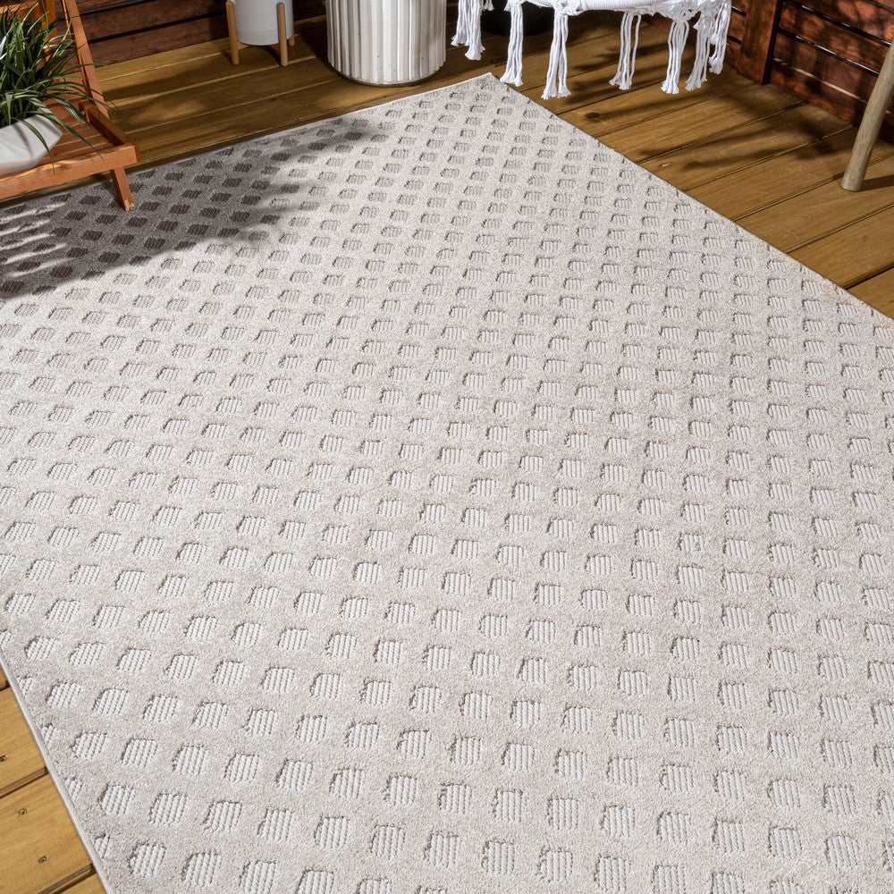 Castelo Rabat High-Low Pile Mini-Diamond Indoor/Outdoor Area Rug