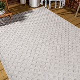 Castelo Rabat High-Low Pile Mini-Diamond Indoor/Outdoor Area Rug