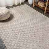 Castelo Rabat High-Low Pile Mini-Diamond Indoor/Outdoor Area Rug
