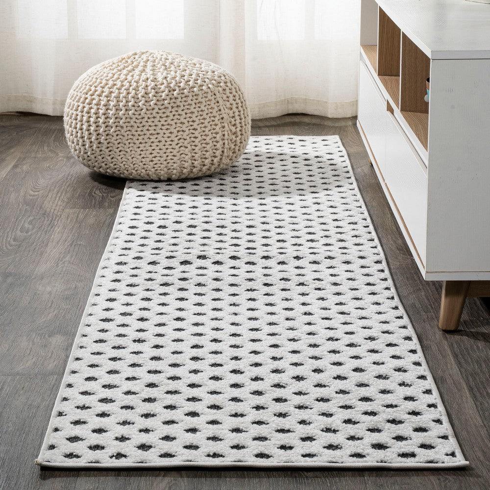 Castelo Rabat High-Low Pile Mini-Diamond Indoor/Outdoor Area Rug
