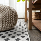 Castelo Rabat High-Low Pile Mini-Diamond Indoor/Outdoor Area Rug