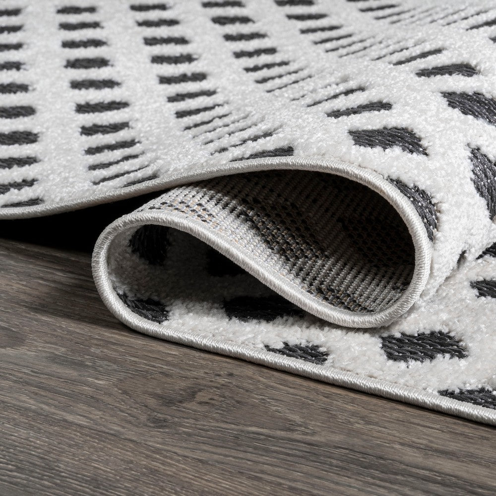 Castelo Rabat High-Low Pile Mini-Diamond Indoor/Outdoor Area Rug