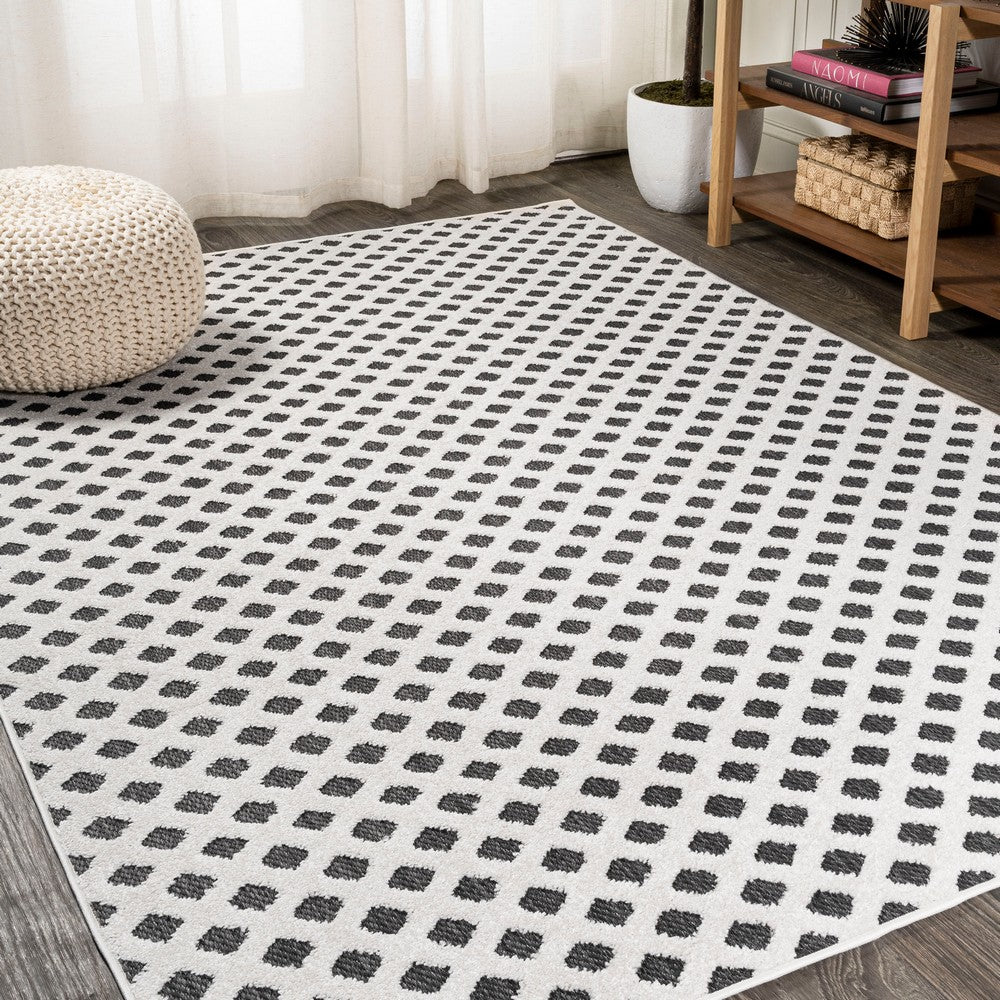 Castelo Rabat High-Low Pile Mini-Diamond Indoor/Outdoor Area Rug