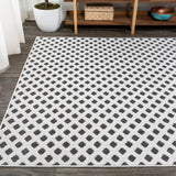 Castelo Rabat High-Low Pile Mini-Diamond Indoor/Outdoor Area Rug