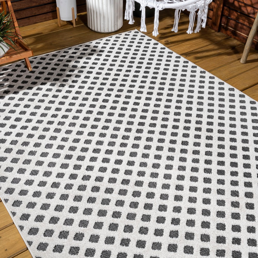 Castelo Rabat High-Low Pile Mini-Diamond Indoor/Outdoor Area Rug