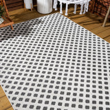 Castelo Rabat High-Low Pile Mini-Diamond Indoor/Outdoor Area Rug