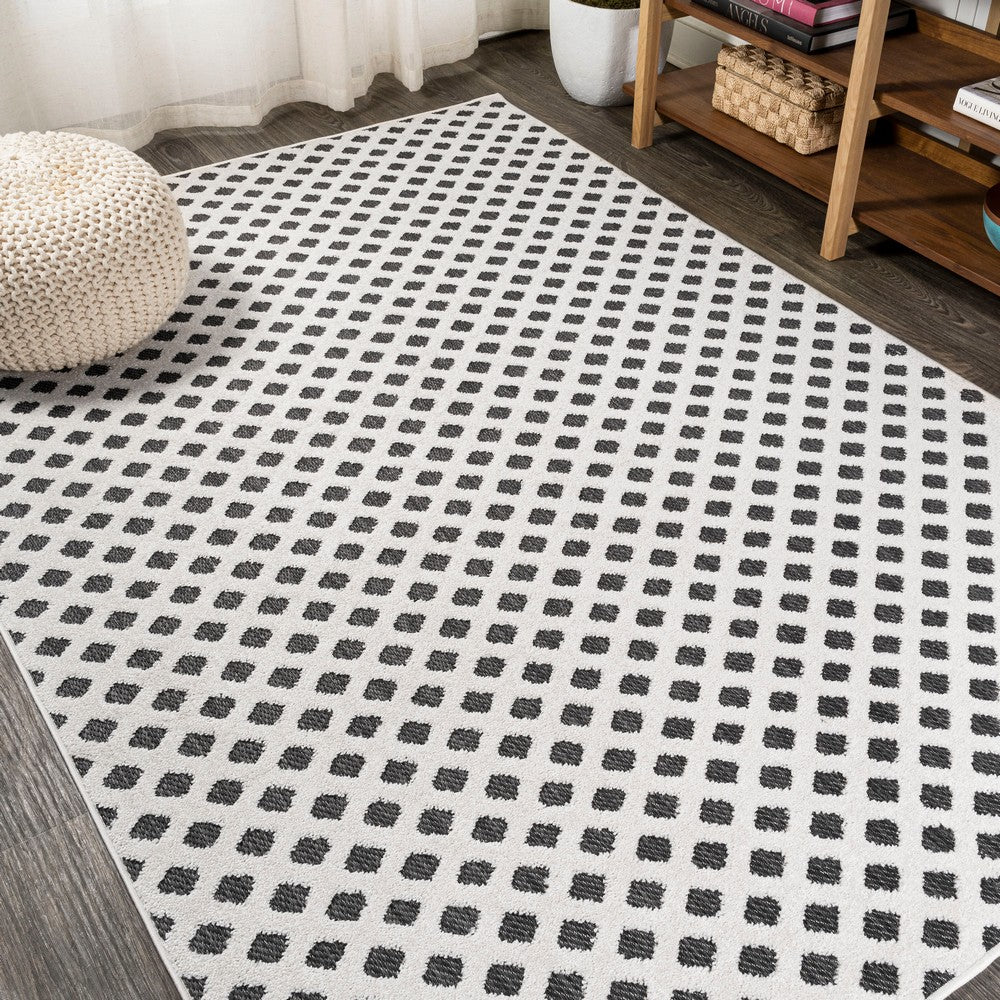Castelo Rabat High-Low Pile Mini-Diamond Indoor/Outdoor Area Rug