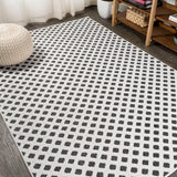 Castelo Rabat High-Low Pile Mini-Diamond Indoor/Outdoor Area Rug