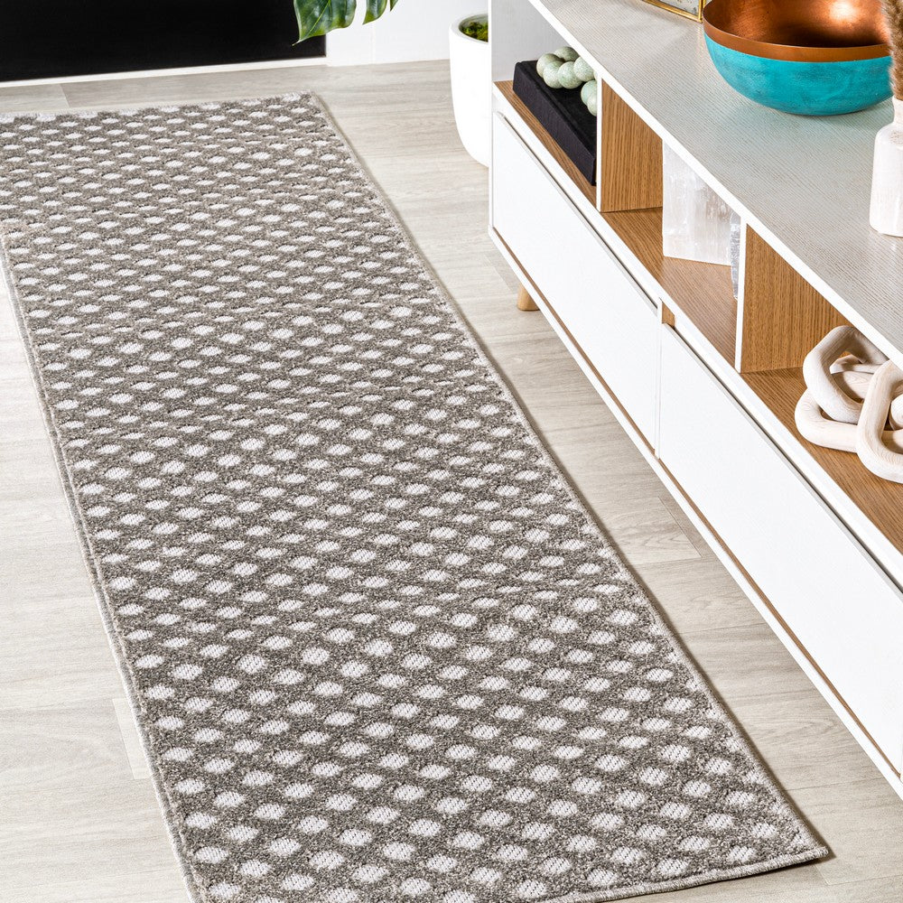 Castelo Rabat High-Low Pile Mini-Diamond Indoor/Outdoor Area Rug