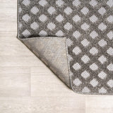Castelo Rabat High-Low Pile Mini-Diamond Indoor/Outdoor Area Rug