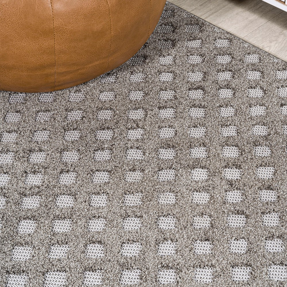 Castelo Rabat High-Low Pile Mini-Diamond Indoor/Outdoor Area Rug