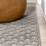 Castelo Rabat High-Low Pile Mini-Diamond Indoor/Outdoor Area Rug