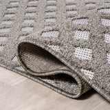 Castelo Rabat High-Low Pile Mini-Diamond Indoor/Outdoor Area Rug