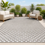 Castelo Rabat High-Low Pile Mini-Diamond Indoor/Outdoor Area Rug