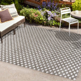 Castelo Rabat High-Low Pile Mini-Diamond Indoor/Outdoor Area Rug