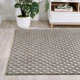 Castelo Rabat High-Low Pile Mini-Diamond Indoor/Outdoor Area Rug