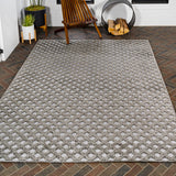 Castelo Rabat High-Low Pile Mini-Diamond Indoor/Outdoor Area Rug