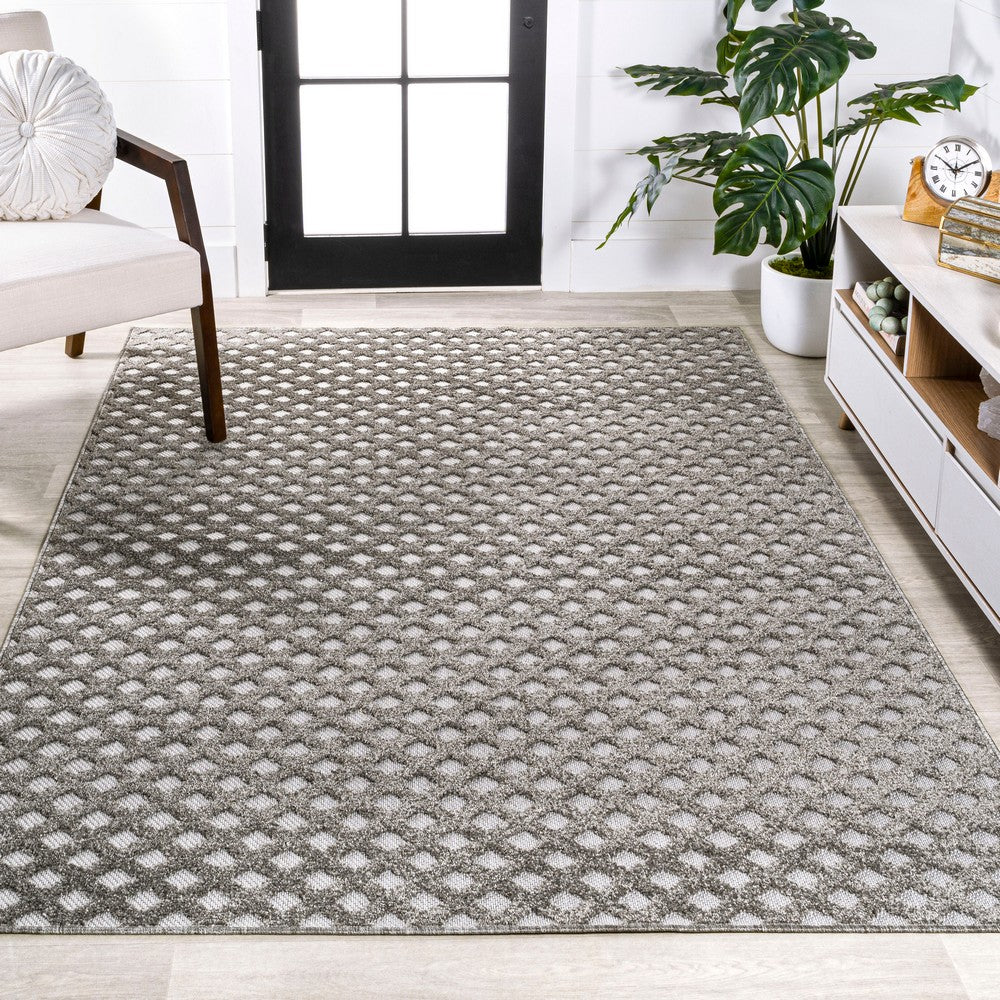 Castelo Rabat High-Low Pile Mini-Diamond Indoor/Outdoor Area Rug