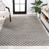 Castelo Rabat High-Low Pile Mini-Diamond Indoor/Outdoor Area Rug