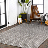Castelo Rabat High-Low Pile Mini-Diamond Indoor/Outdoor Area Rug