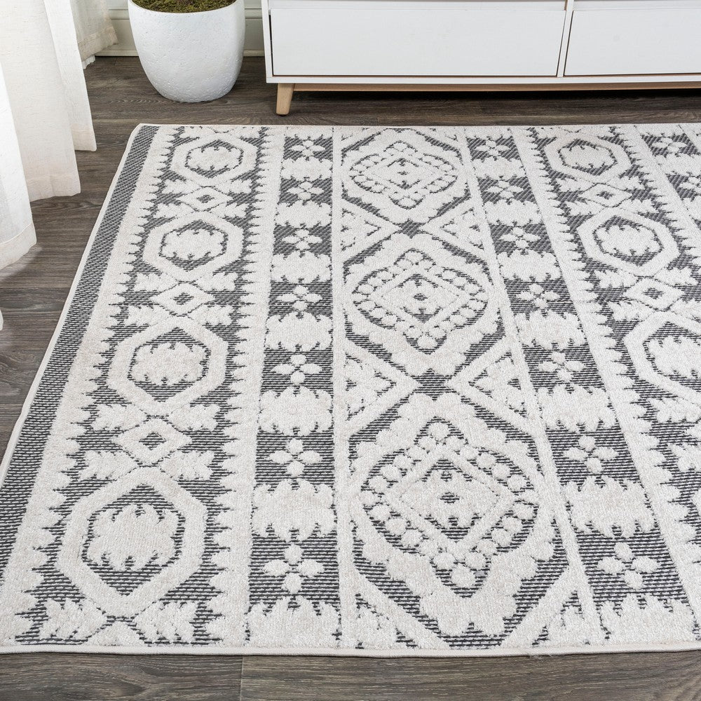 Valongo Citta High-Low Pile Mediterranean Indoor/Outdoor Area Rug