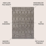 Valongo Citta High-Low Pile Mediterranean Indoor/Outdoor Area Rug