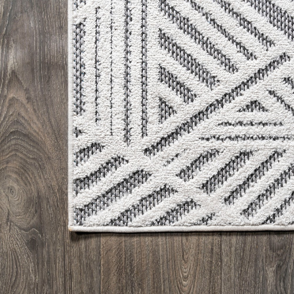 Viseu Jordan High-Low Pile Art Indoor/Outdoor Area Rug