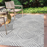 Viseu Jordan High-Low Pile Art Indoor/Outdoor Area Rug