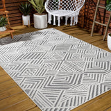 Viseu Jordan High-Low Pile Art Indoor/Outdoor Area Rug