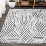 Viseu Jordan High-Low Pile Art Indoor/Outdoor Area Rug