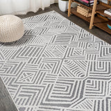 Viseu Jordan High-Low Pile Art Indoor/Outdoor Area Rug