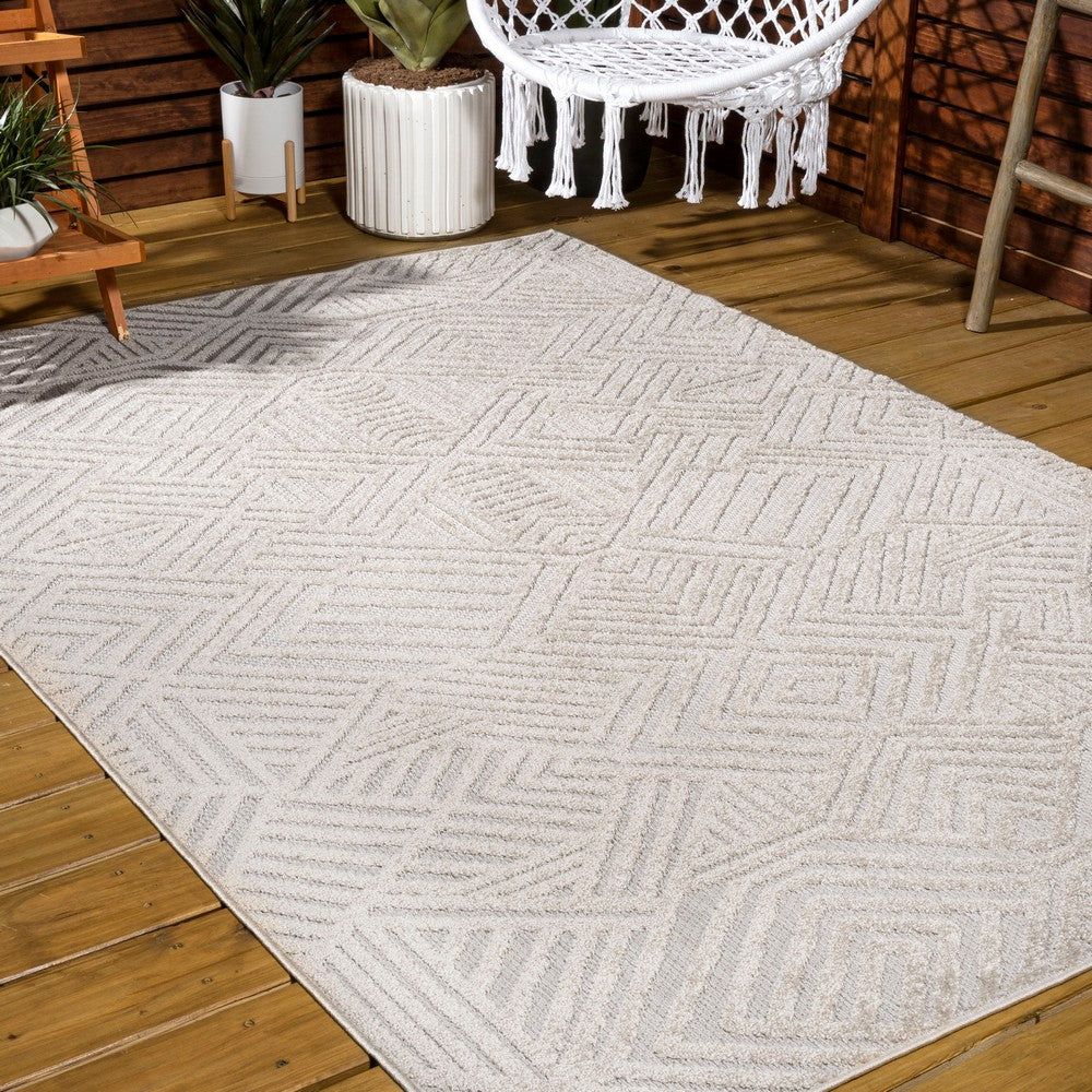 Viseu Jordan High-Low Pile Art Indoor/Outdoor Area Rug