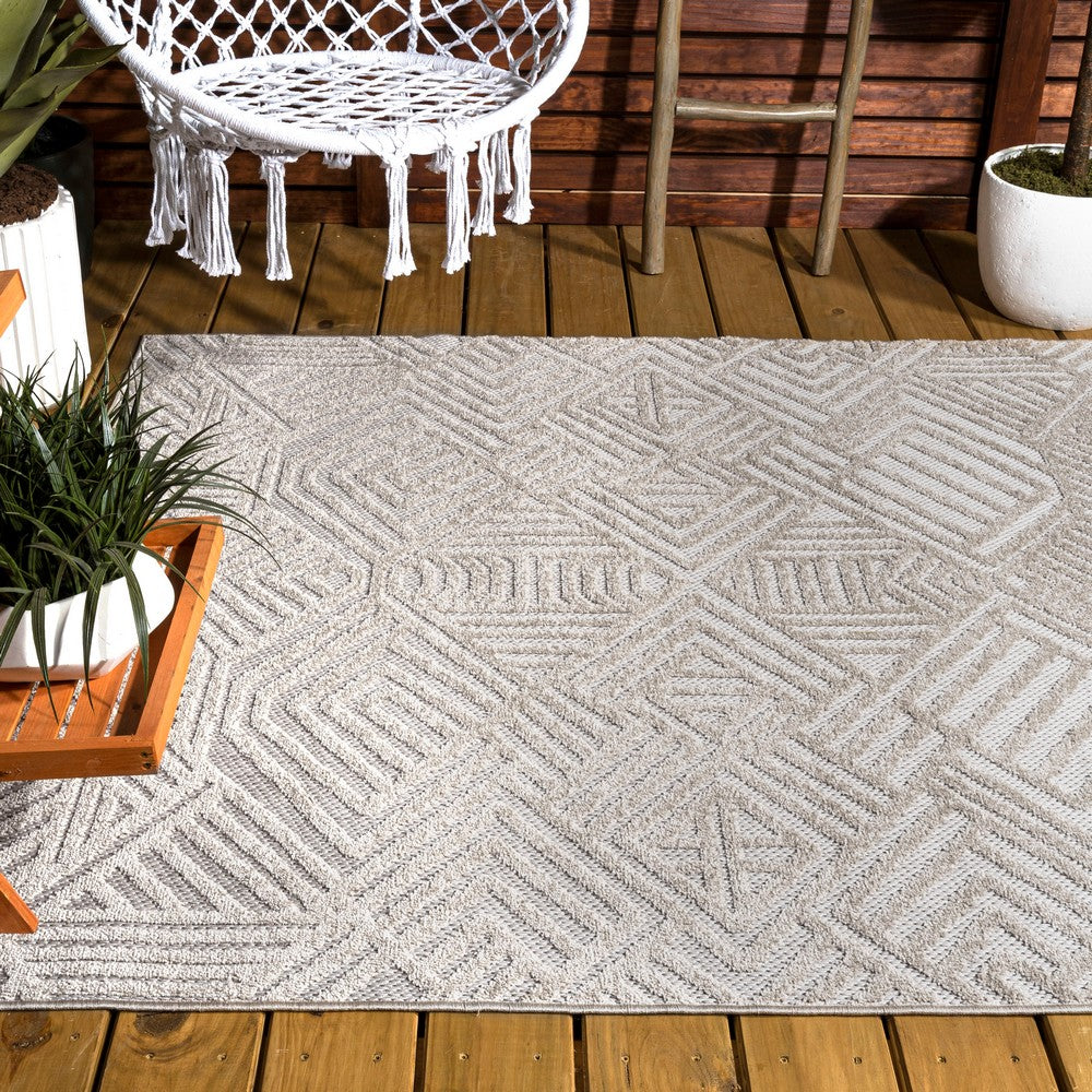 Viseu Jordan High-Low Pile Art Indoor/Outdoor Area Rug