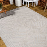 Viseu Jordan High-Low Pile Art Indoor/Outdoor Area Rug