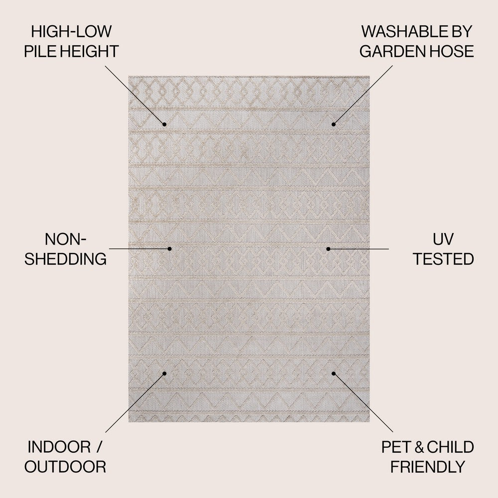 Serpa Aylan High-Low Pile Knotted Area Rug