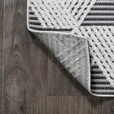 Tavira Jazz High-Low Pile Art Indoor/Outdoor Area Rug