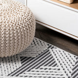 Tavira Jazz High-Low Pile Art Indoor/Outdoor Area Rug