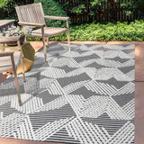 Tavira Jazz High-Low Pile Art Indoor/Outdoor Area Rug