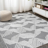 Tavira Jazz High-Low Pile Art Indoor/Outdoor Area Rug