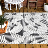 Tavira Jazz High-Low Pile Art Indoor/Outdoor Area Rug