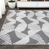 Tavira Jazz High-Low Pile Art Indoor/Outdoor Area Rug