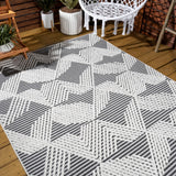 Tavira Jazz High-Low Pile Art Indoor/Outdoor Area Rug