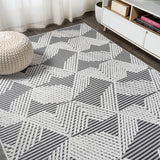 Tavira Jazz High-Low Pile Art Indoor/Outdoor Area Rug