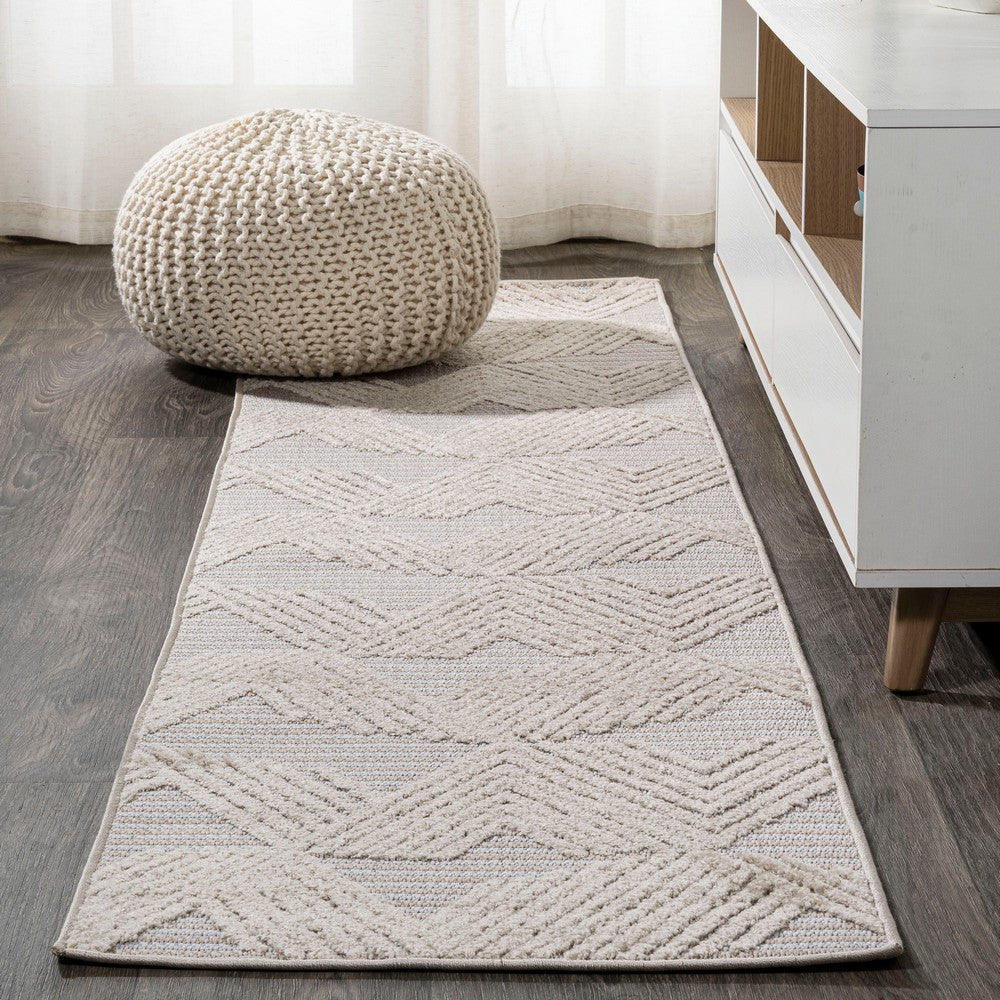 Tavira Jazz High-Low Pile Art Indoor/Outdoor Area Rug