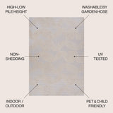 Tavira Jazz High-Low Pile Art Indoor/Outdoor Area Rug