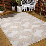 Tavira Jazz High-Low Pile Art Indoor/Outdoor Area Rug