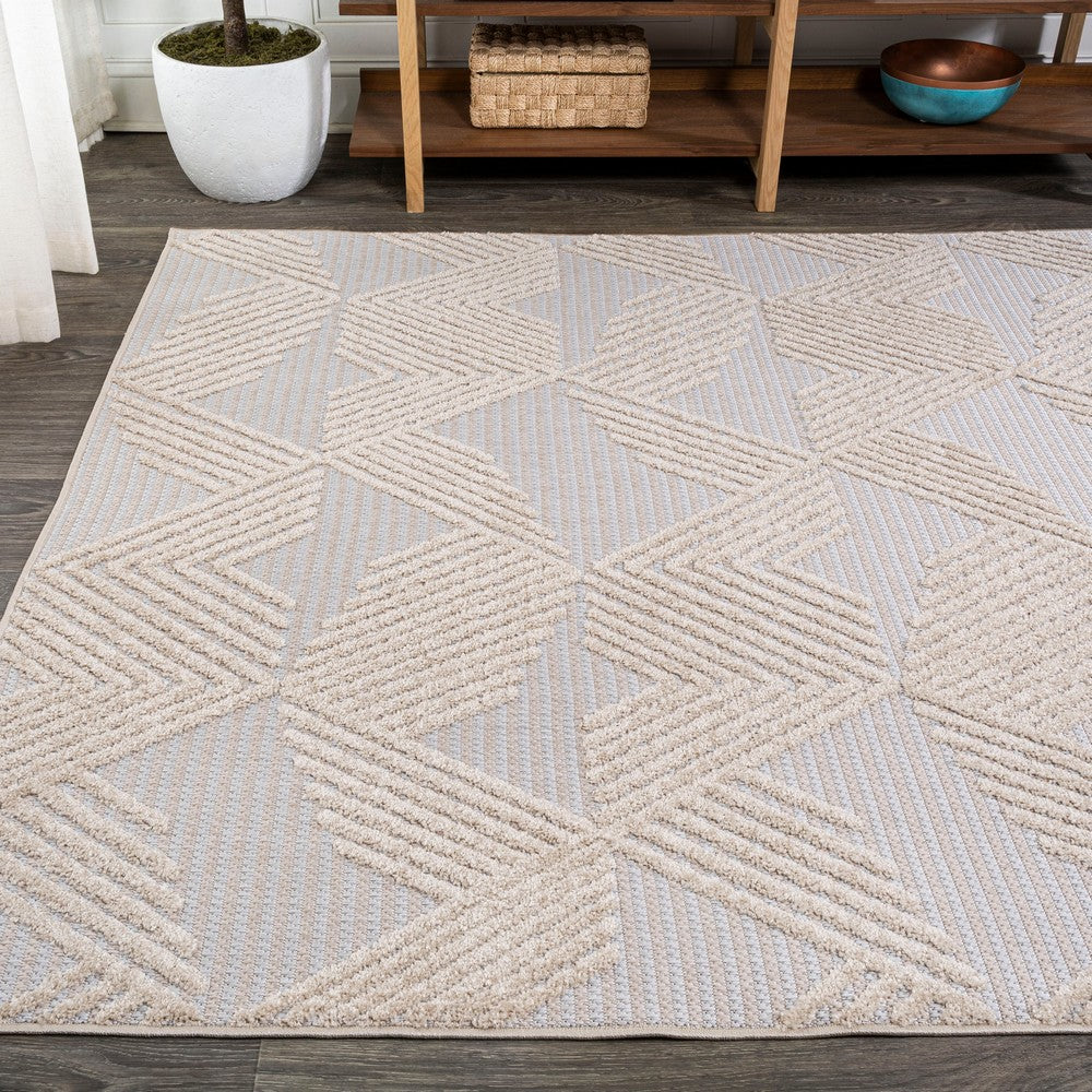 Tavira Jazz High-Low Pile Art Indoor/Outdoor Area Rug