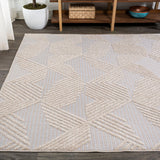 Tavira Jazz High-Low Pile Art Indoor/Outdoor Area Rug